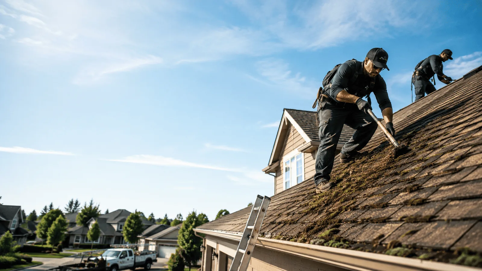 Roof Moss Removal in Columbus, MI near me